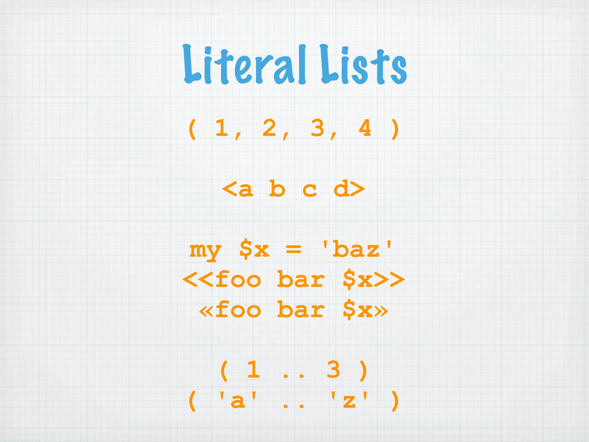 Learning Perl 6 (NPW 2007)