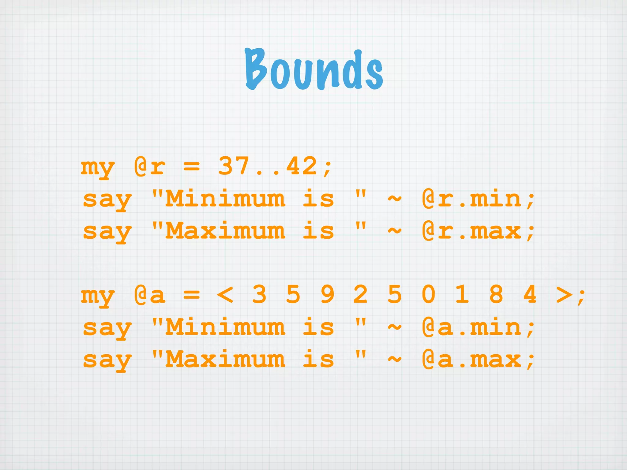 Learning Perl 6 (NPW 2007)