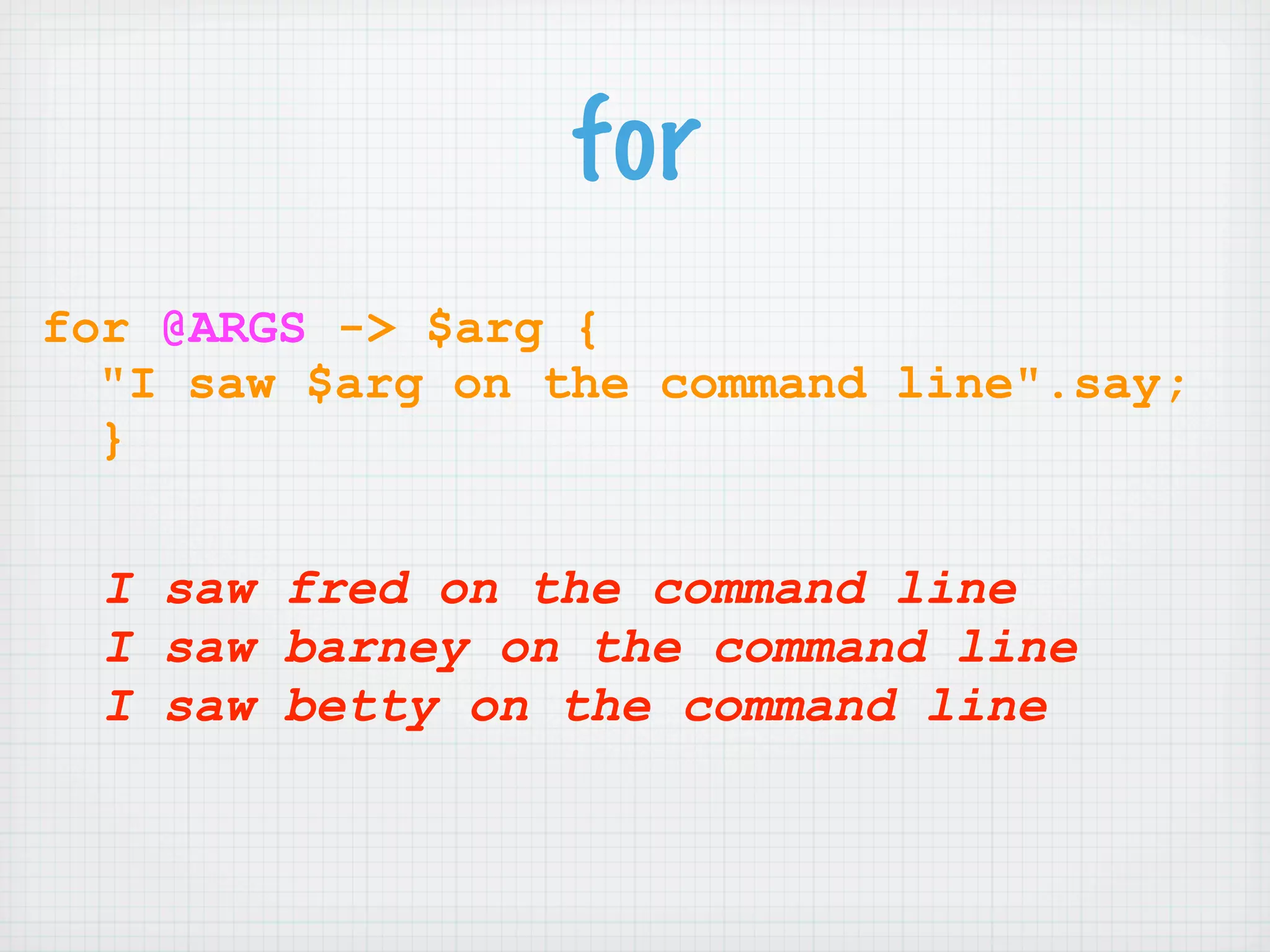 Learning Perl 6 (NPW 2007)