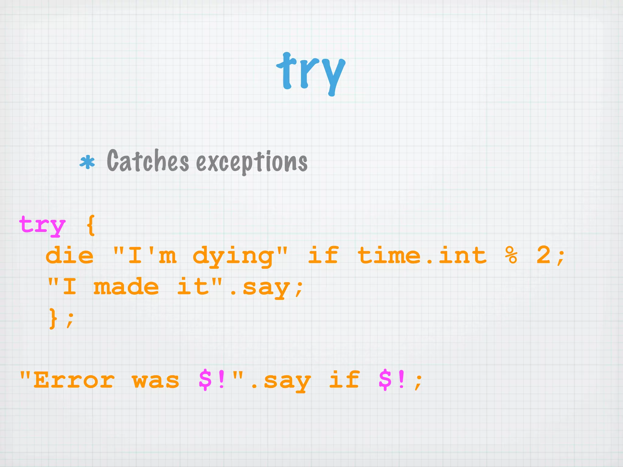 Learning Perl 6 (NPW 2007)