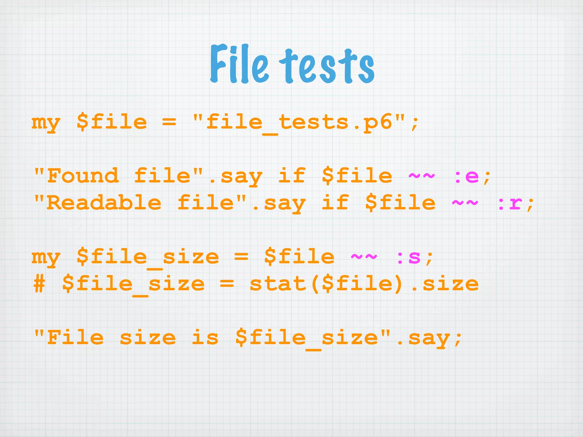 Learning Perl 6 (NPW 2007)