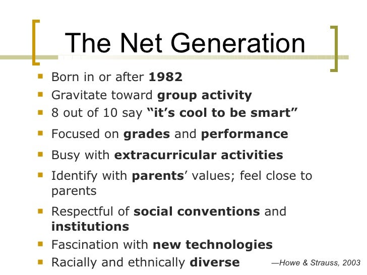 Learning Theories & The Net Generation