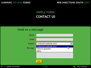 SIMPLE FORM: CONTACT US 