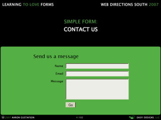 SIMPLE FORM: CONTACT US 