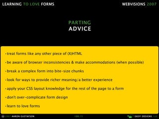 Learning To Love Forms Webvisions 07 21033