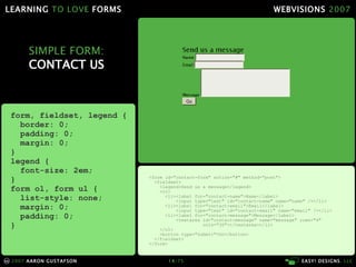 Learning To Love Forms Webvisions 07 21033