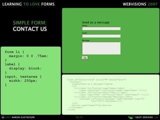Learning To Love Forms Webvisions 07 21033