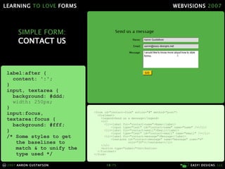 Learning To Love Forms Webvisions 07 21033