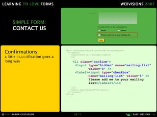 Learning To Love Forms Webvisions 07 21033