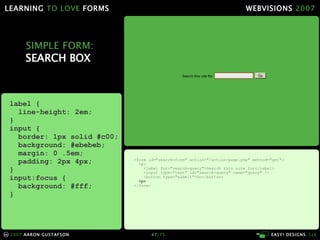 Learning To Love Forms Webvisions 07 21033