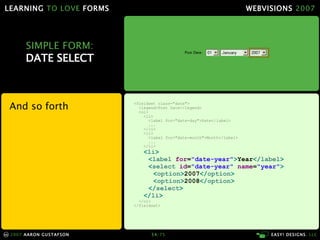 Learning To Love Forms Webvisions 07 21033