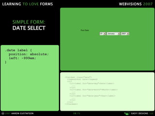Learning To Love Forms Webvisions 07 21033