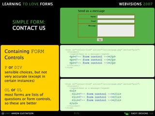 Learning To Love Forms Webvisions 07 21033