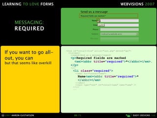 Learning To Love Forms Webvisions 07 21033