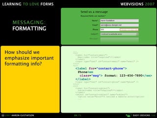 Learning To Love Forms Webvisions 07 21033
