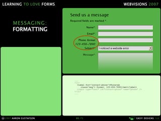 Learning To Love Forms Webvisions 07 21033
