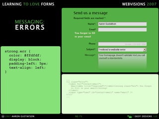 Learning To Love Forms Webvisions 07 21033