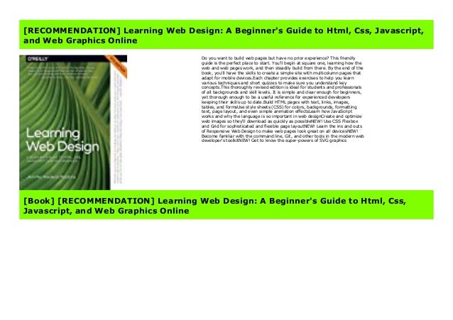 Best Books Learning Web Design A Beginner S Guide To Html Css Best Books Learning Web Design A Beginner S Guide To Html Css