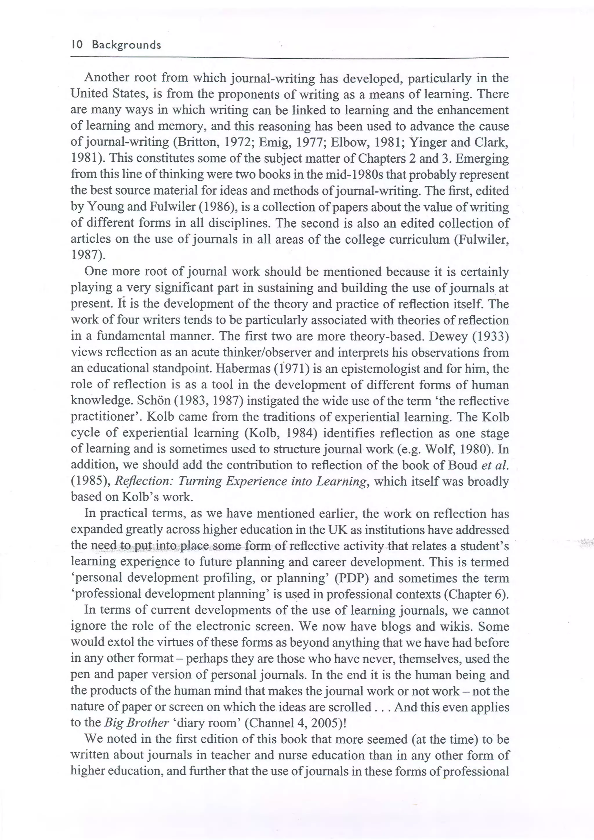 Learning journals completo