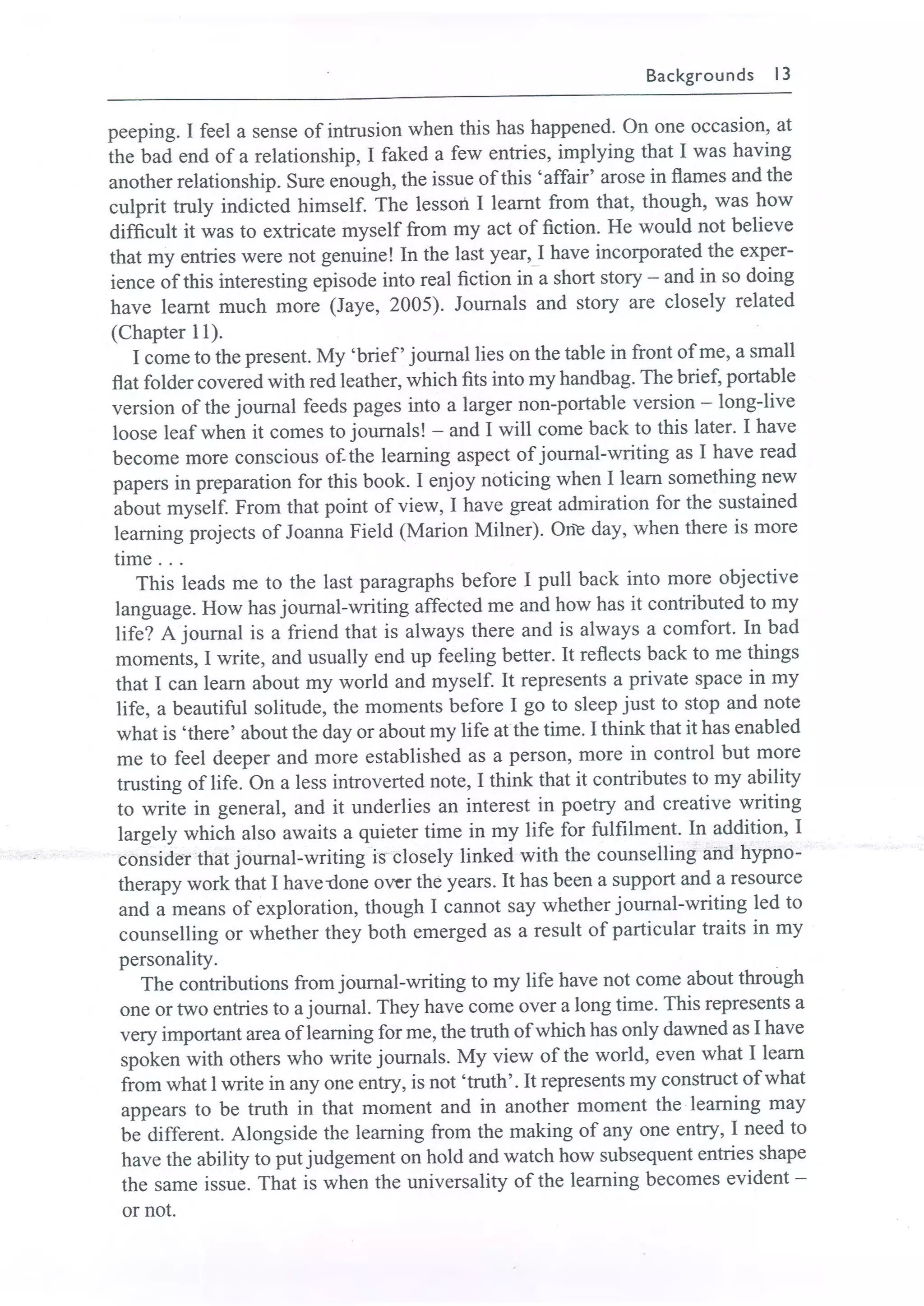 Learning journals completo