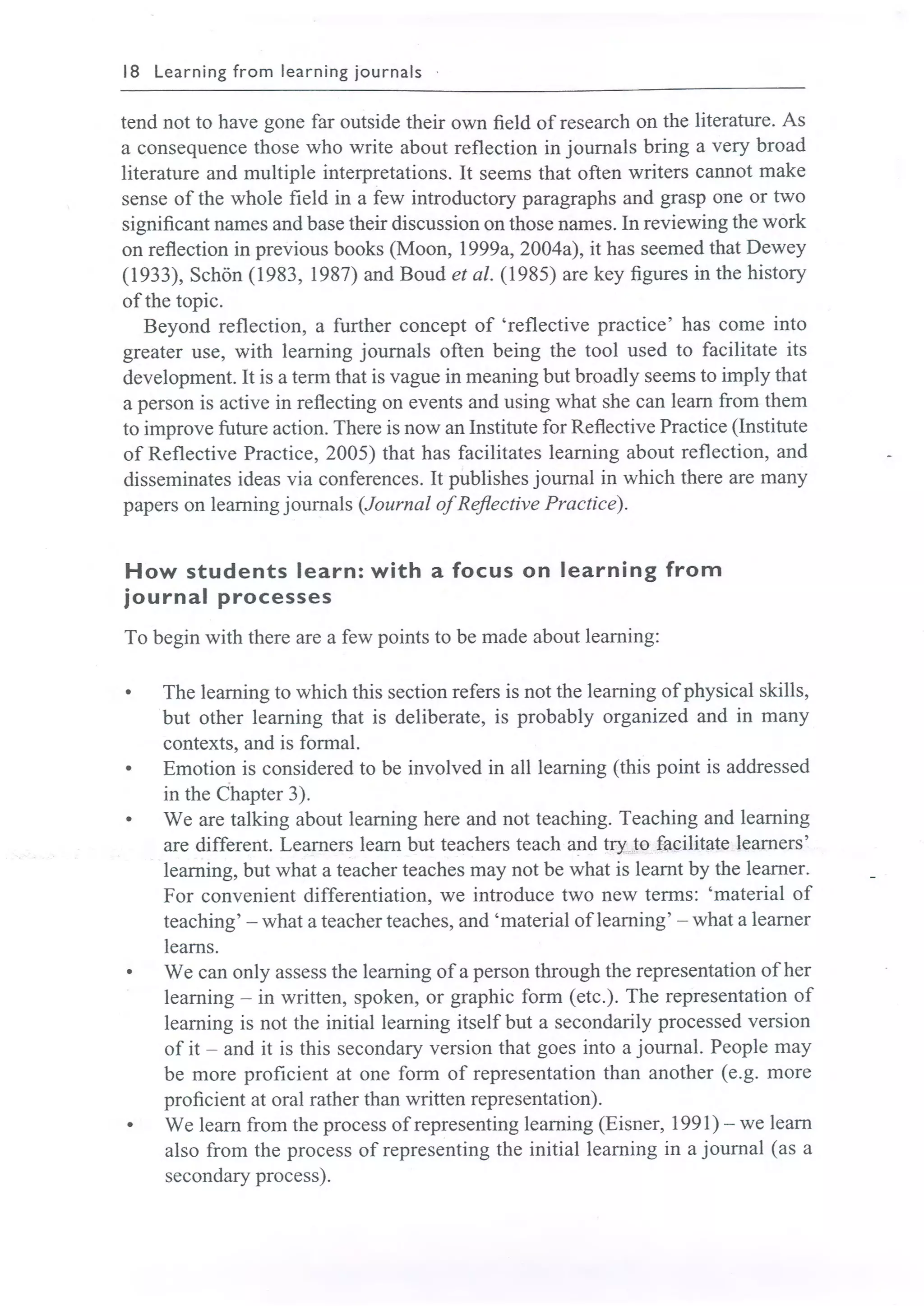 Learning journals completo