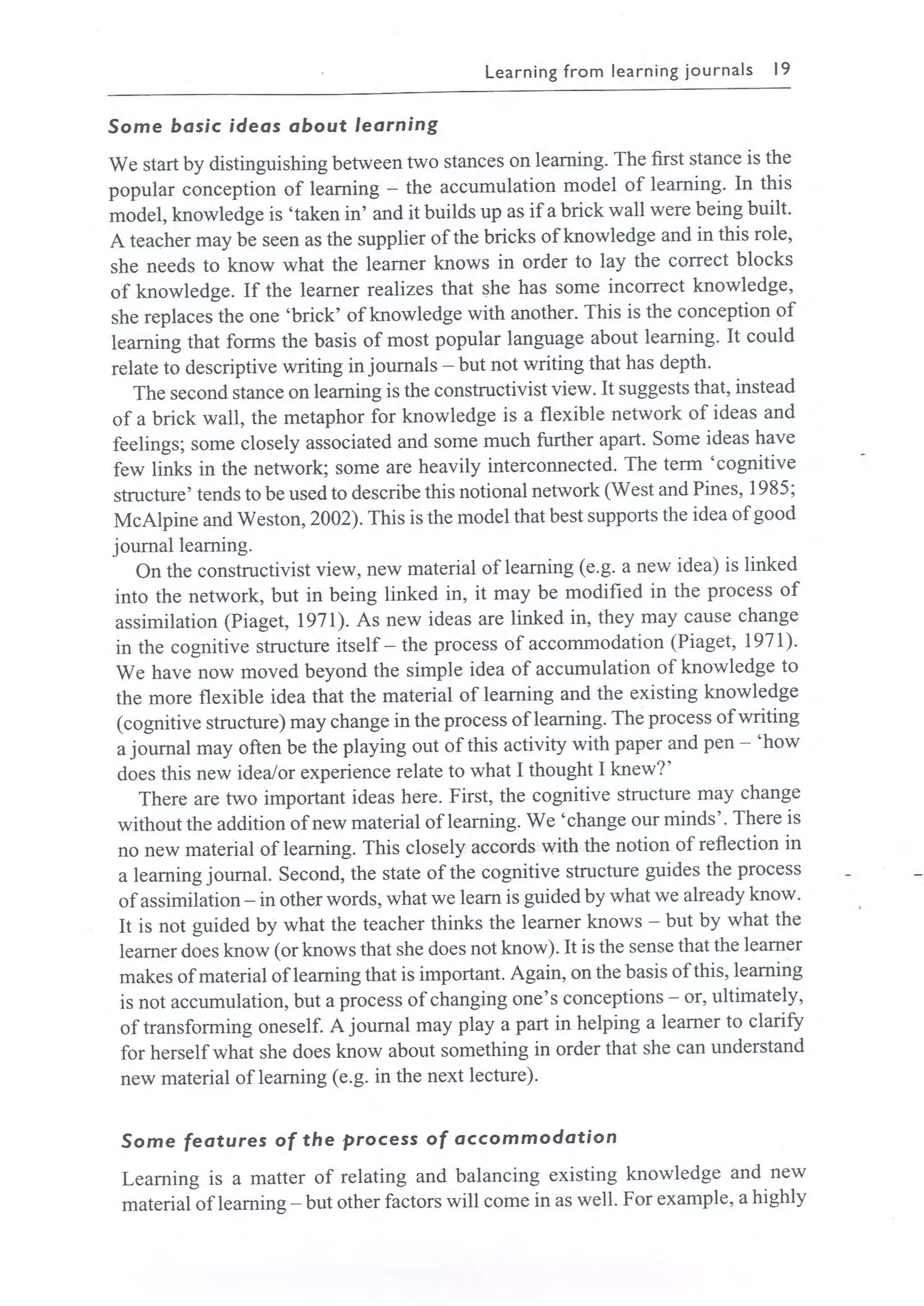 Learning journals completo