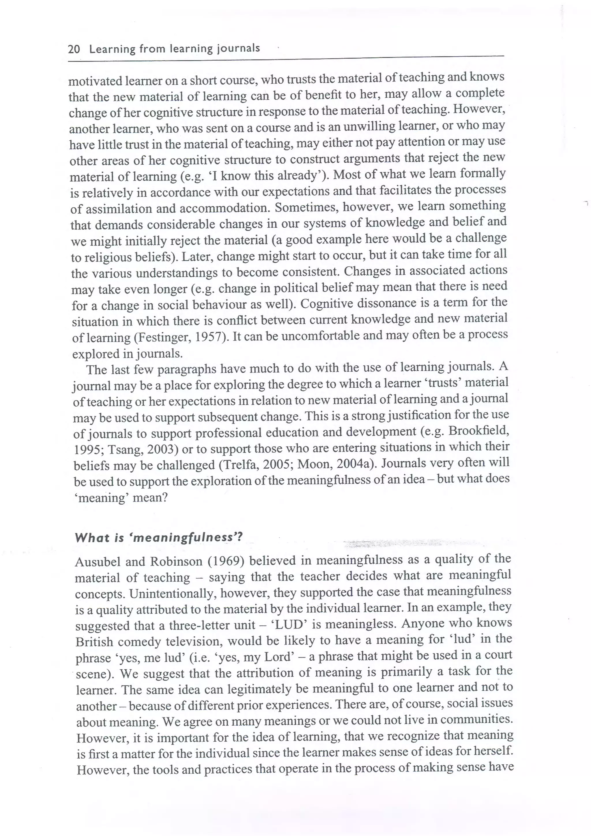 Learning journals completo