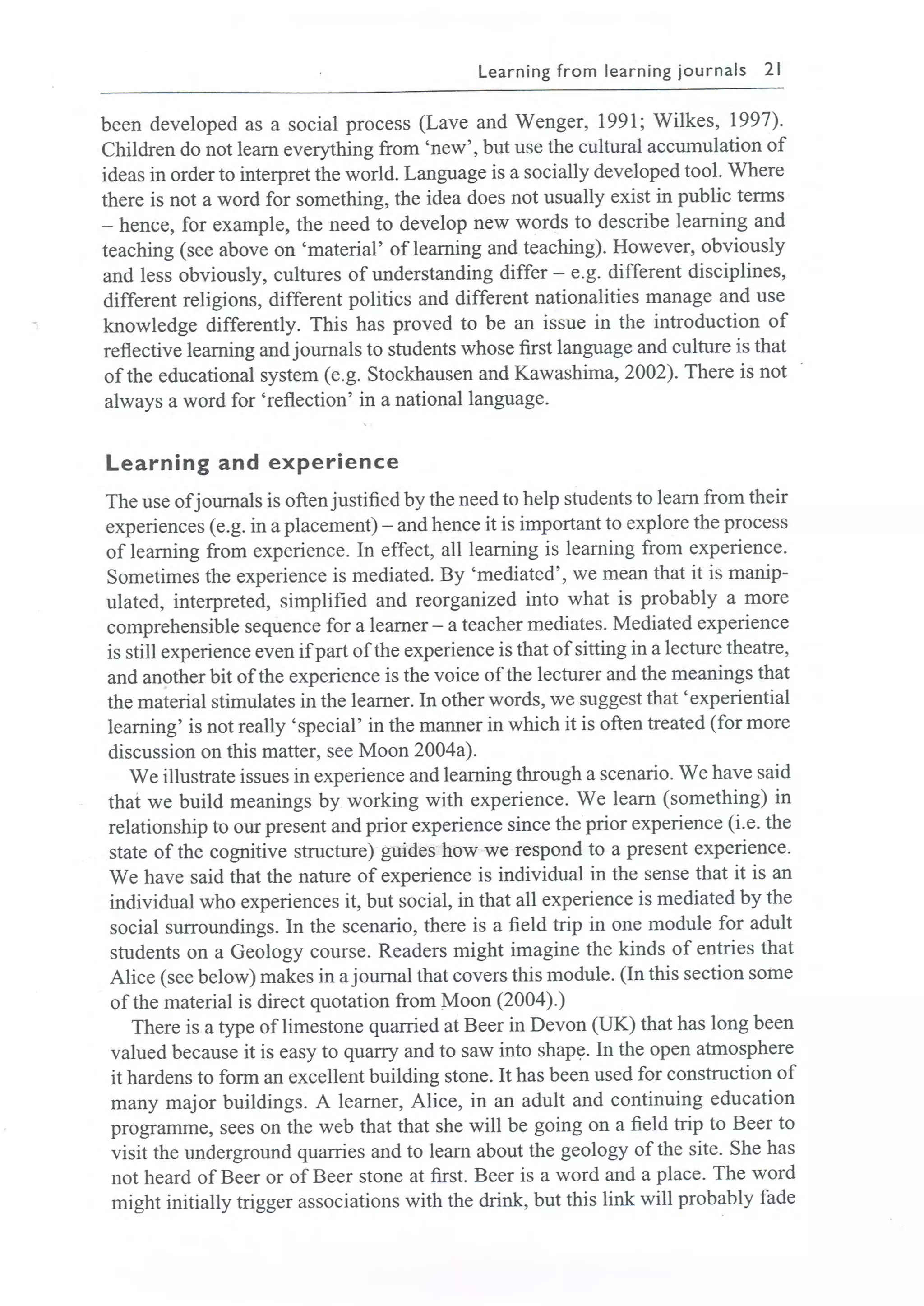 Learning journals completo