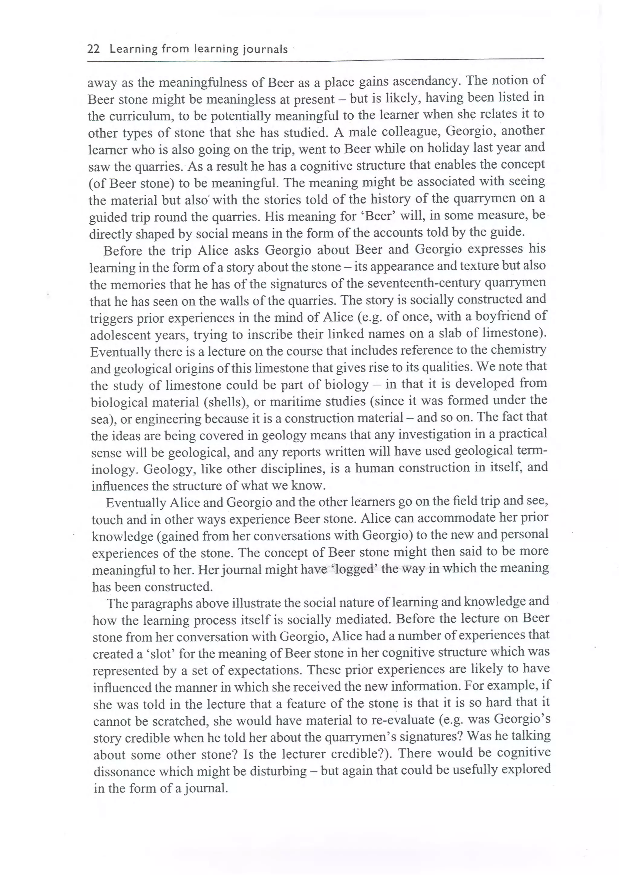 Learning journals completo