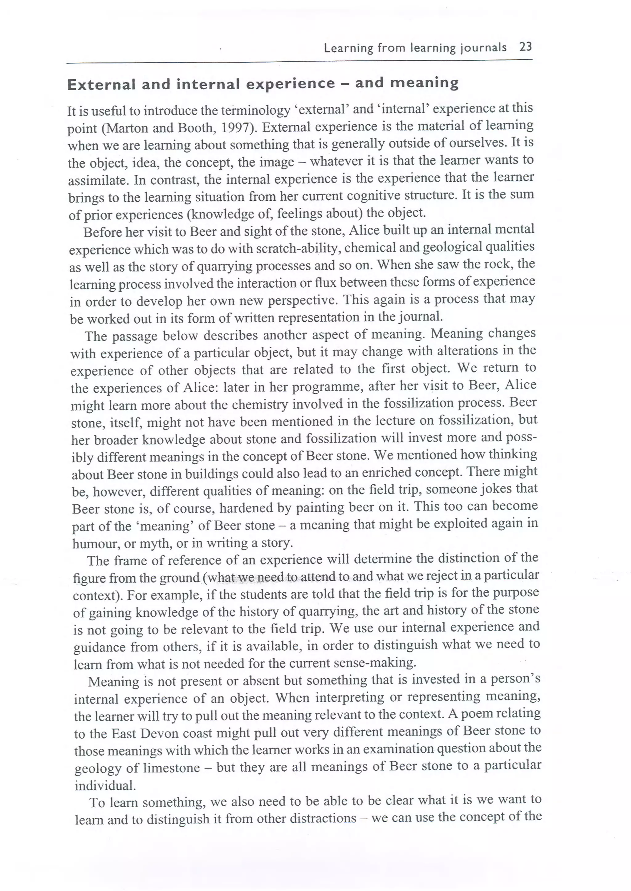 Learning journals completo