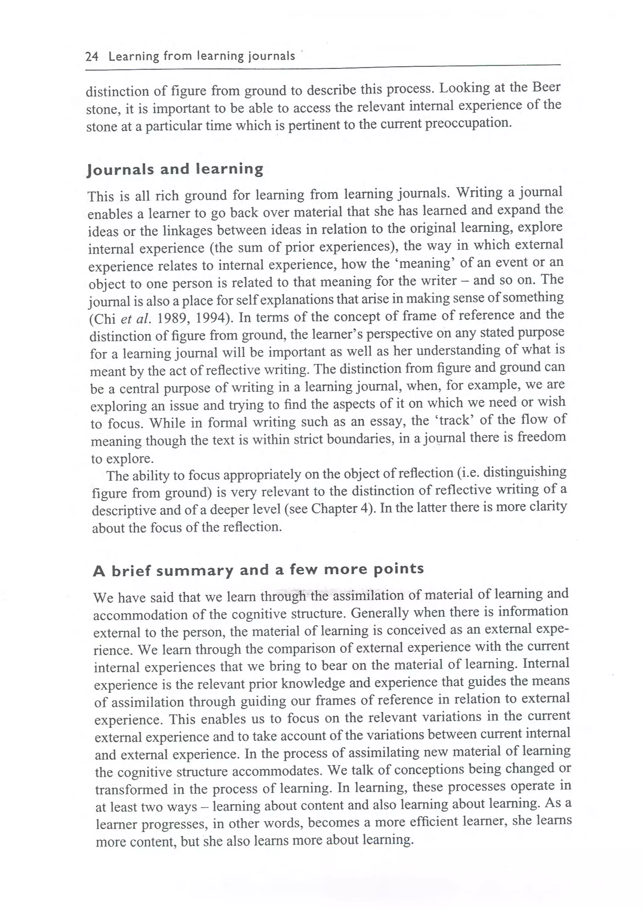 Learning journals completo