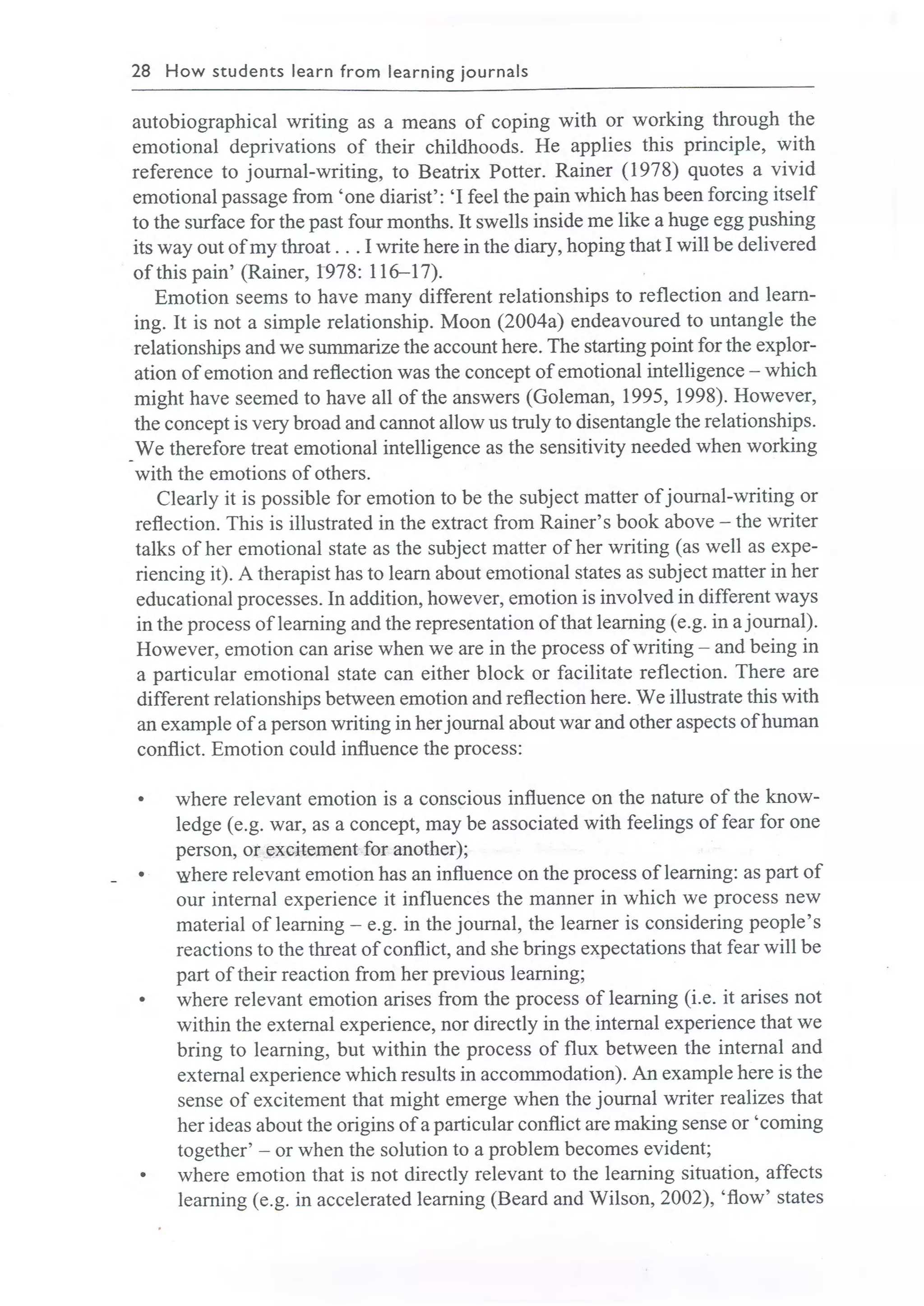 Learning journals completo