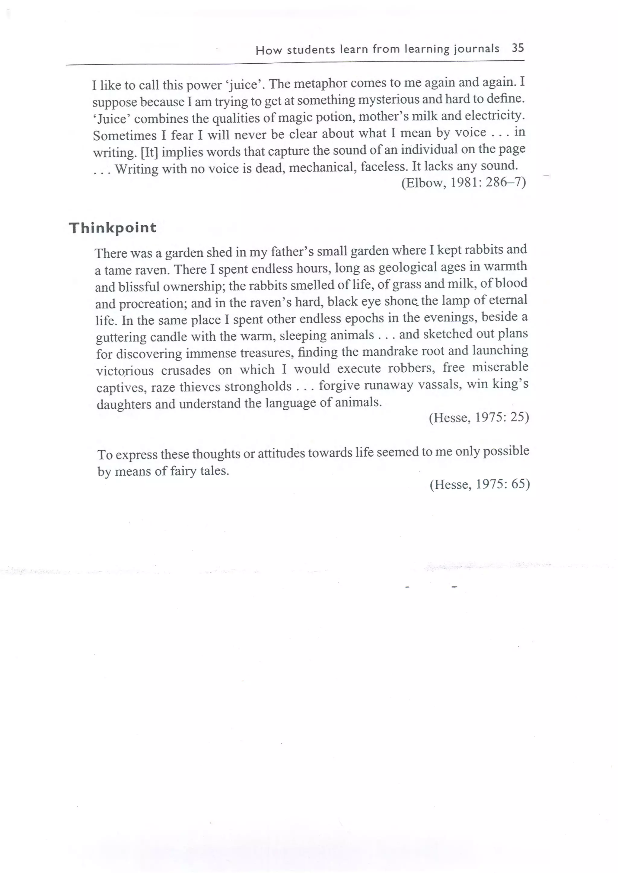 Learning journals completo