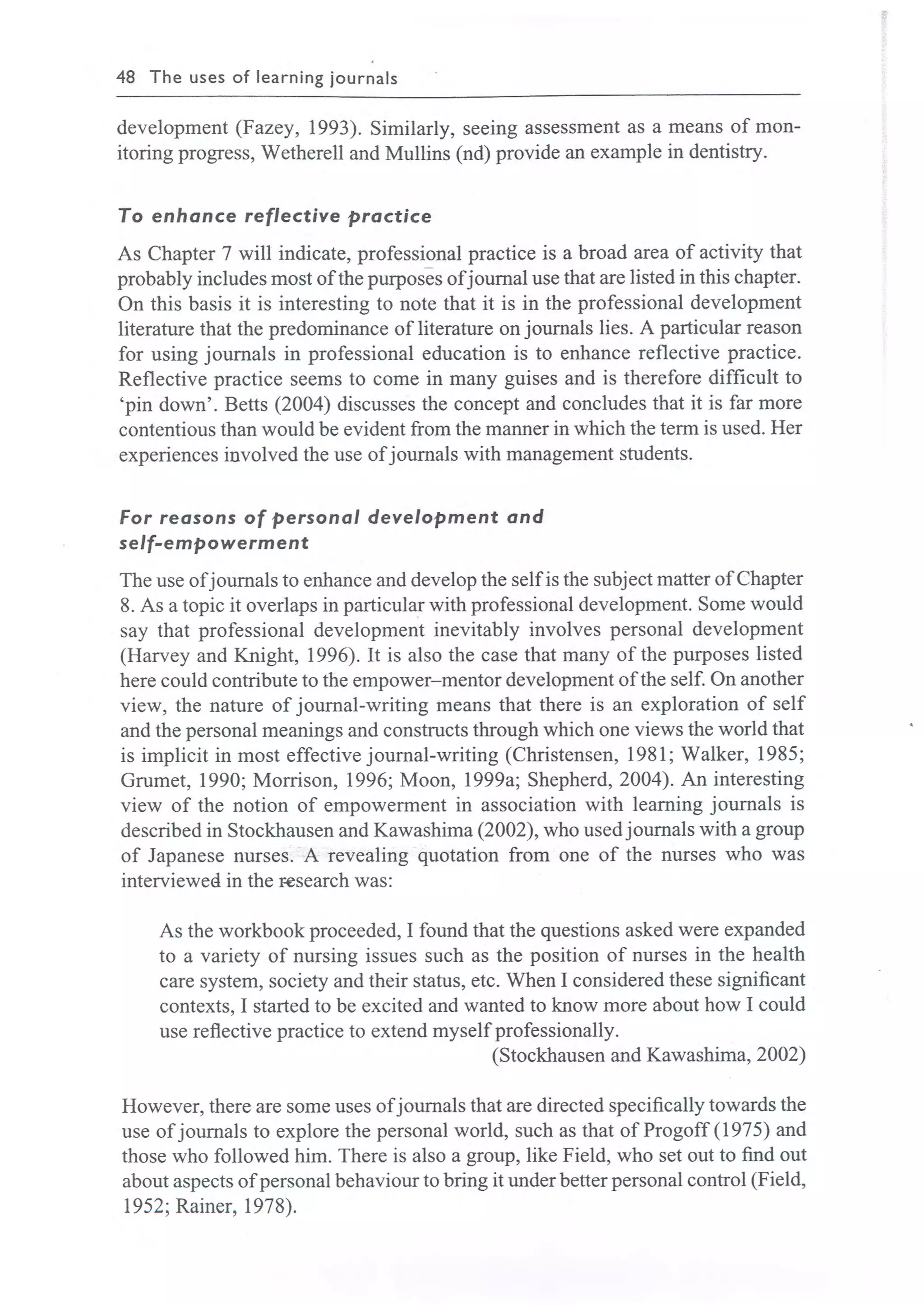 Learning journals completo