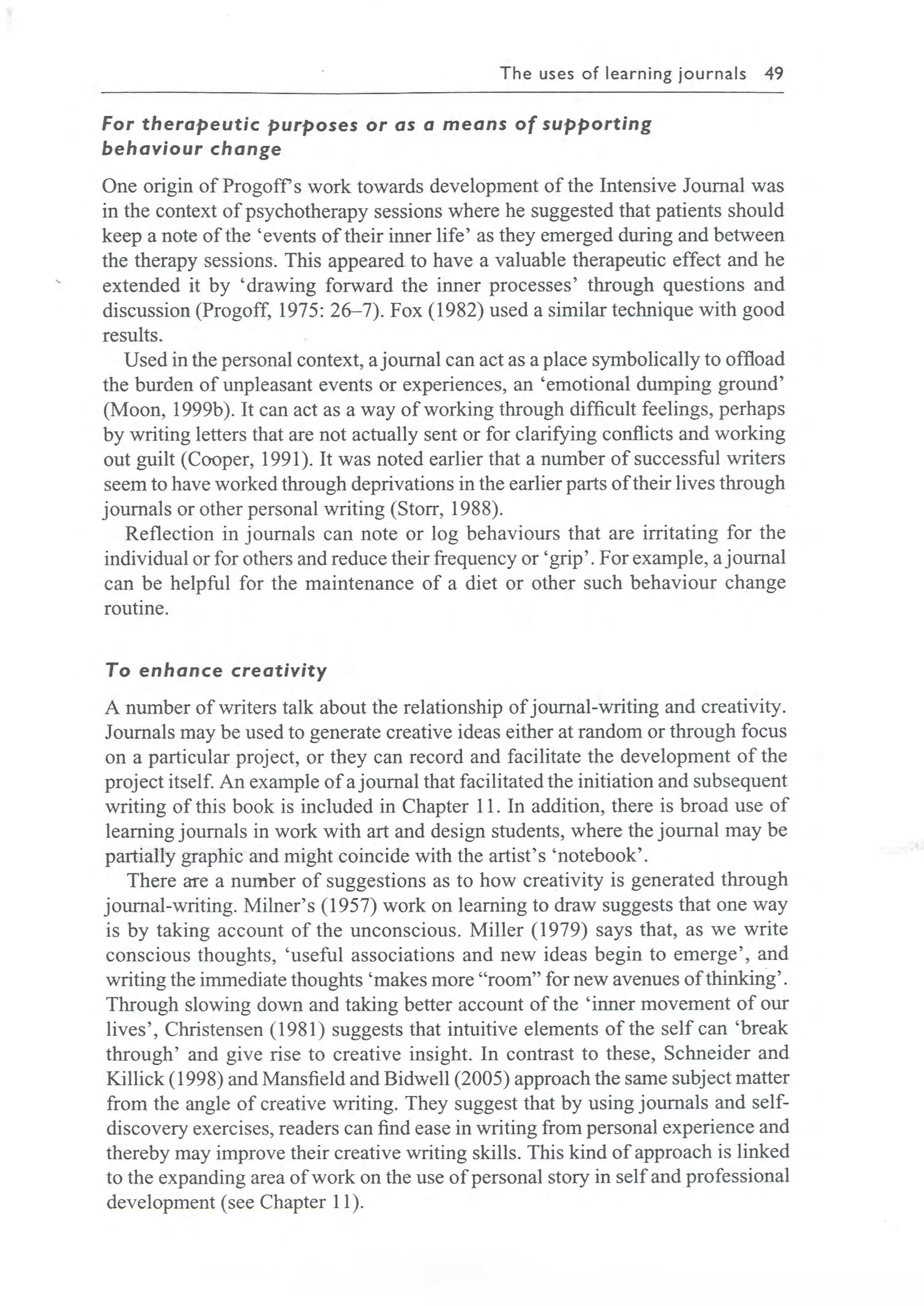 Learning journals completo