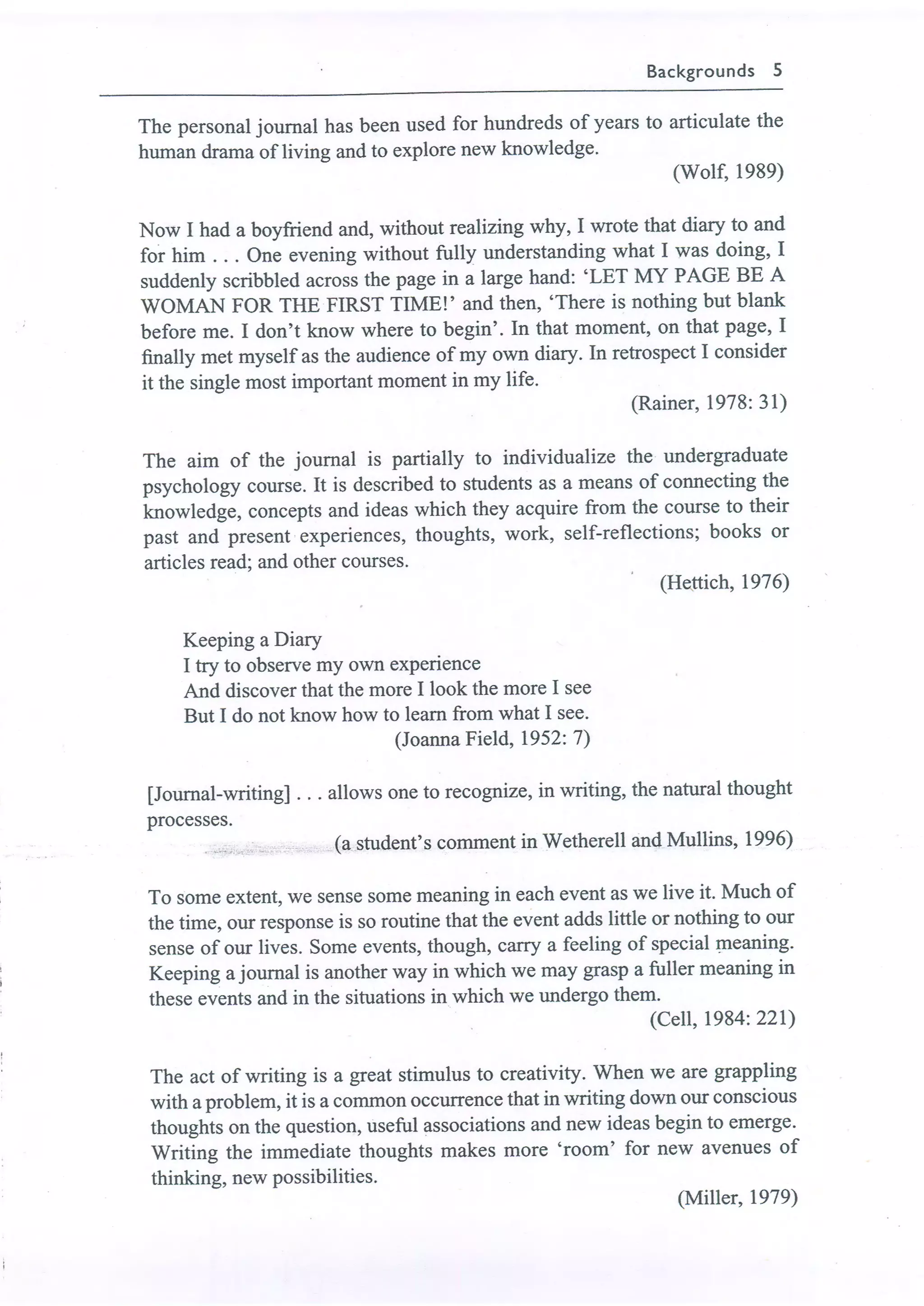 Learning journals completo