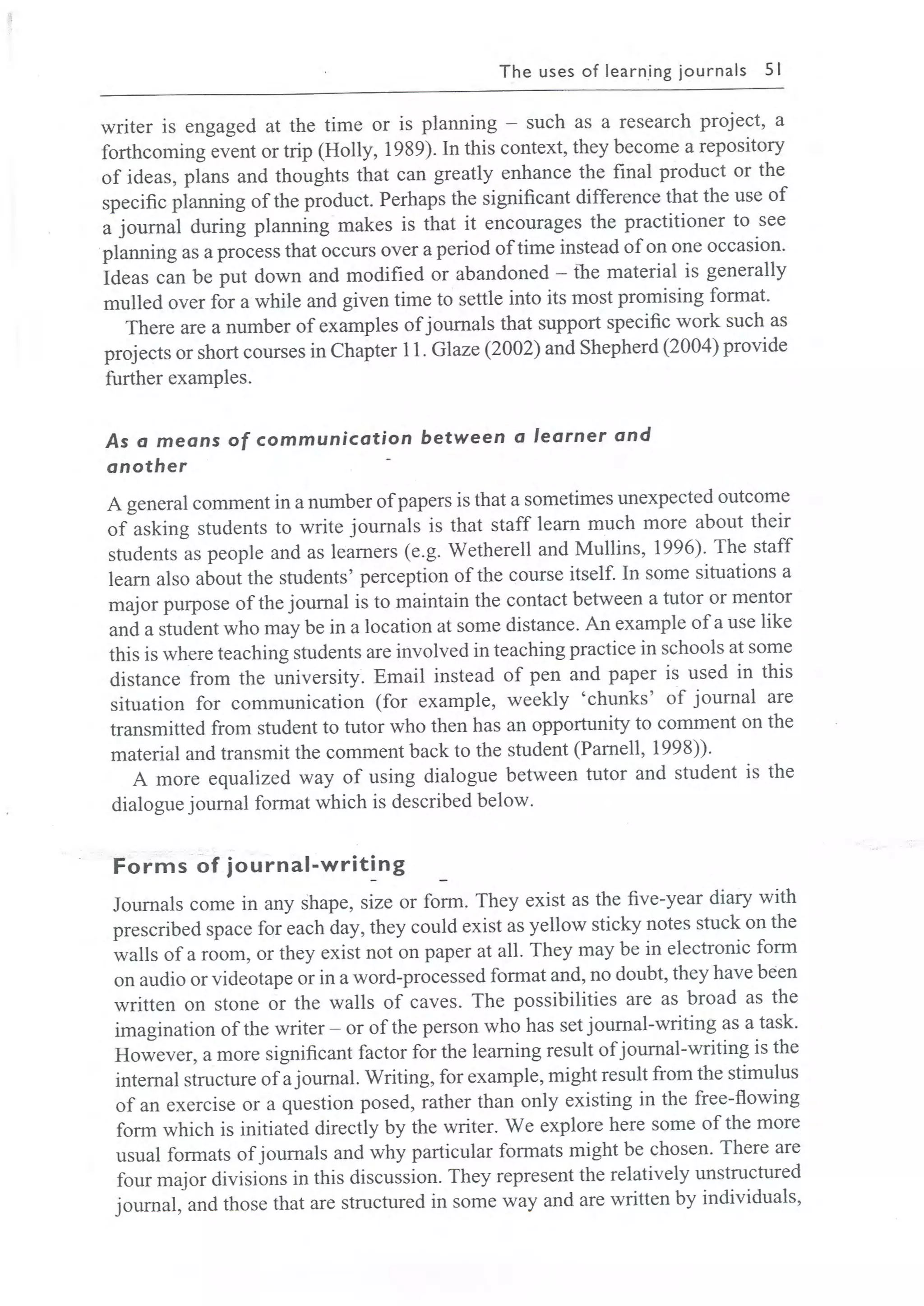 Learning journals completo