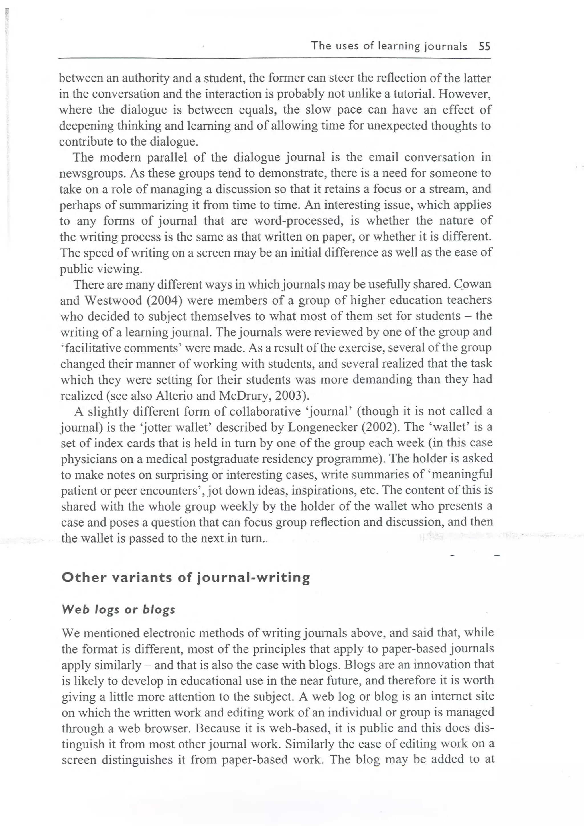 Learning journals completo