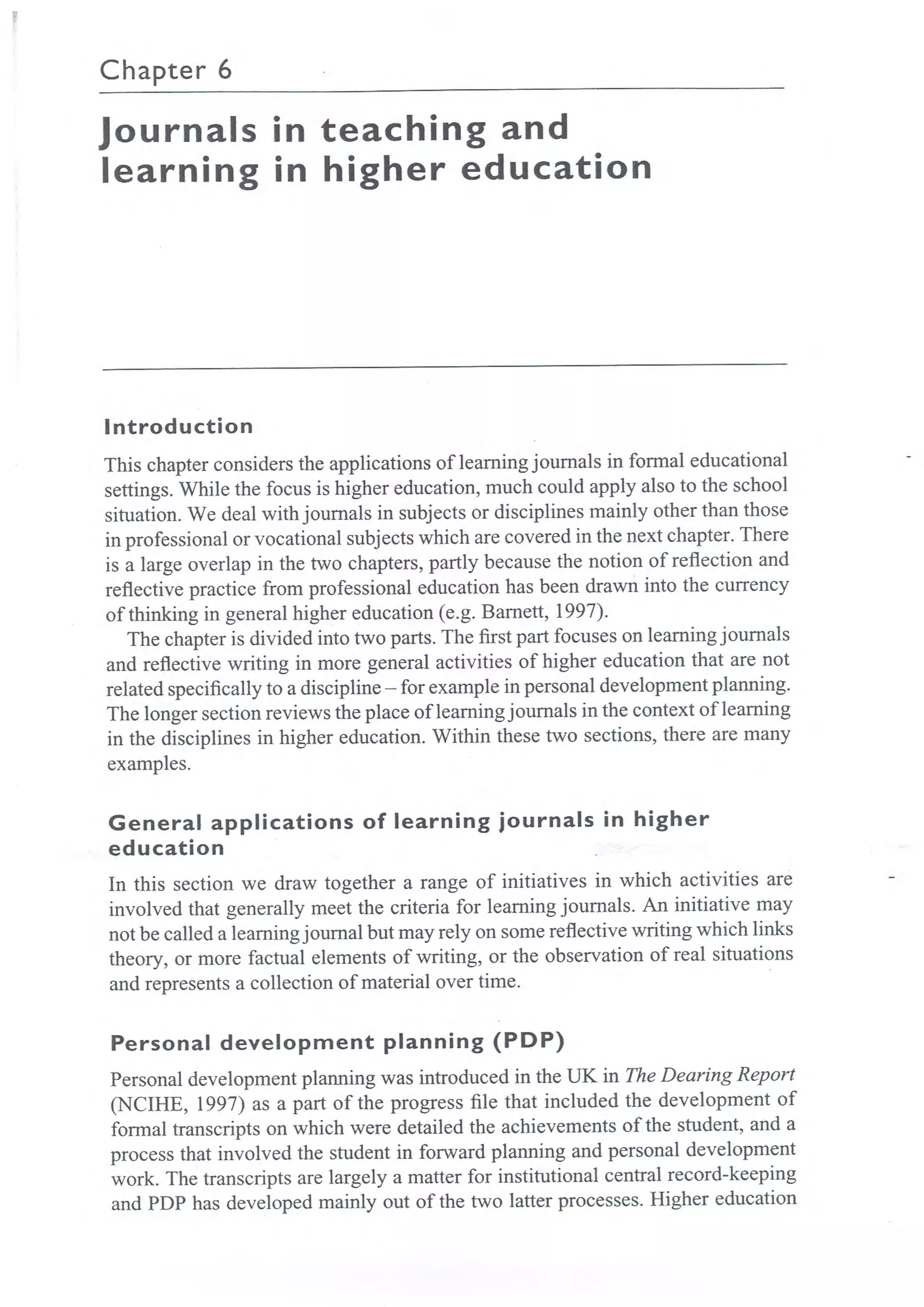 Learning journals completo