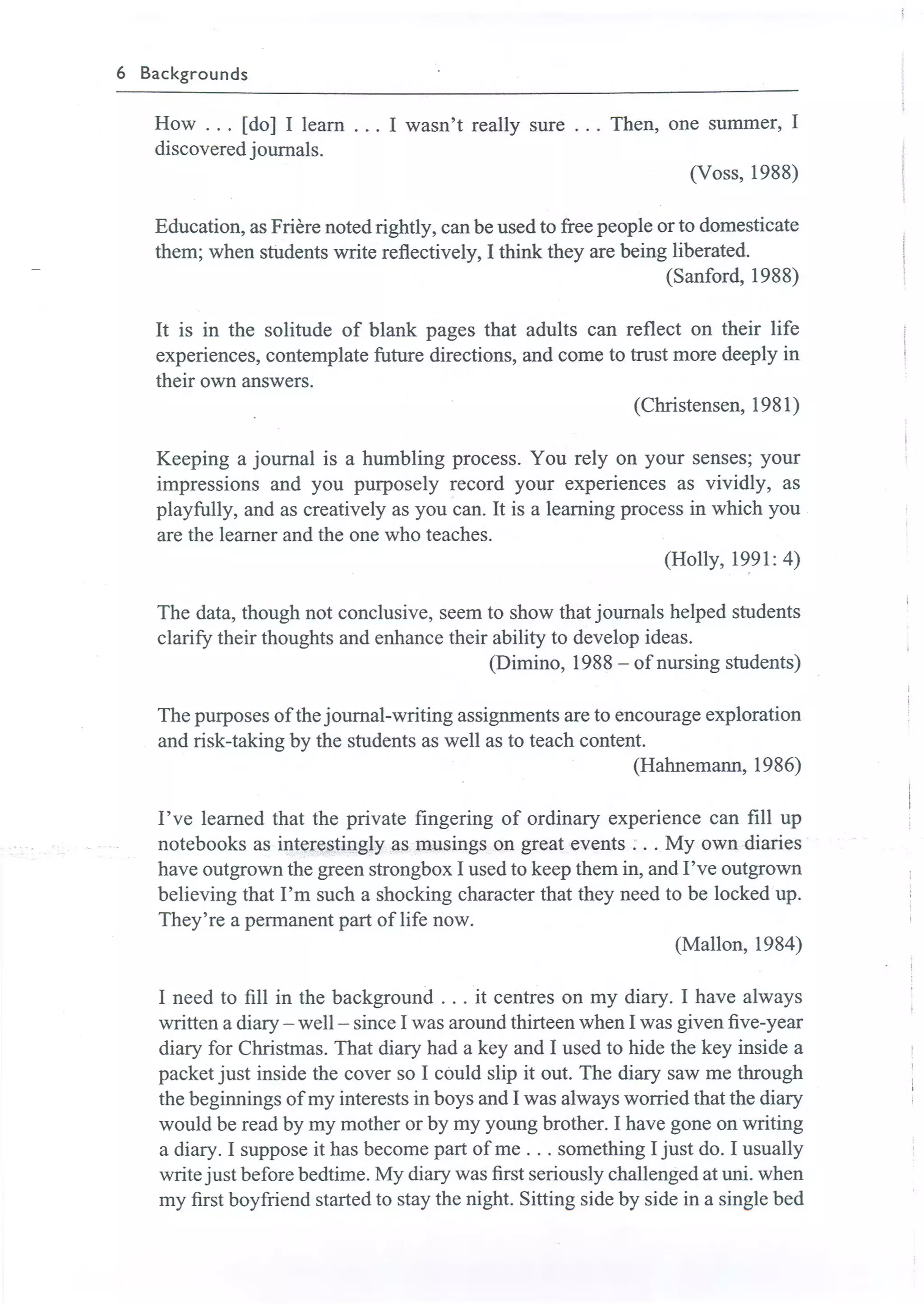 Learning journals completo