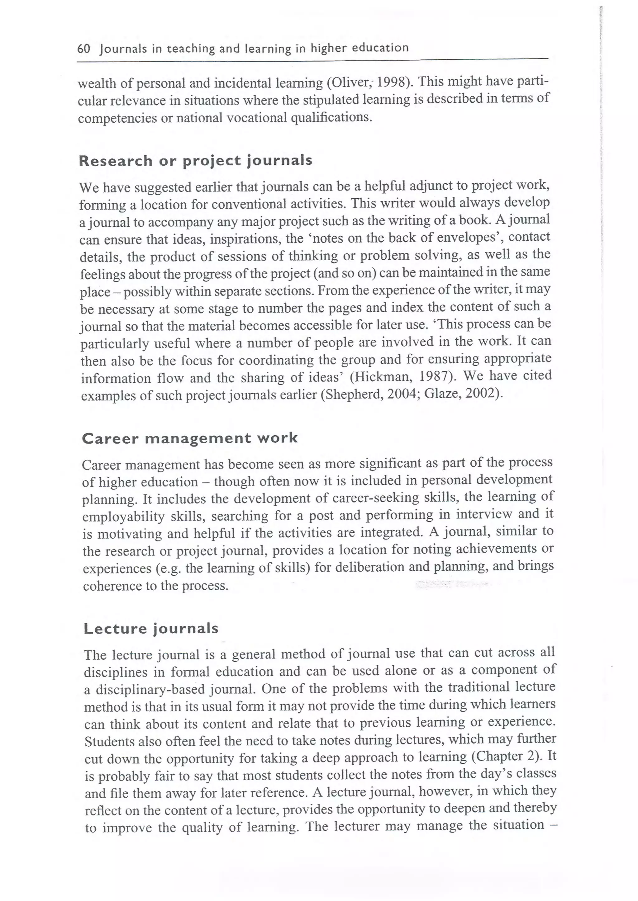 Learning journals completo