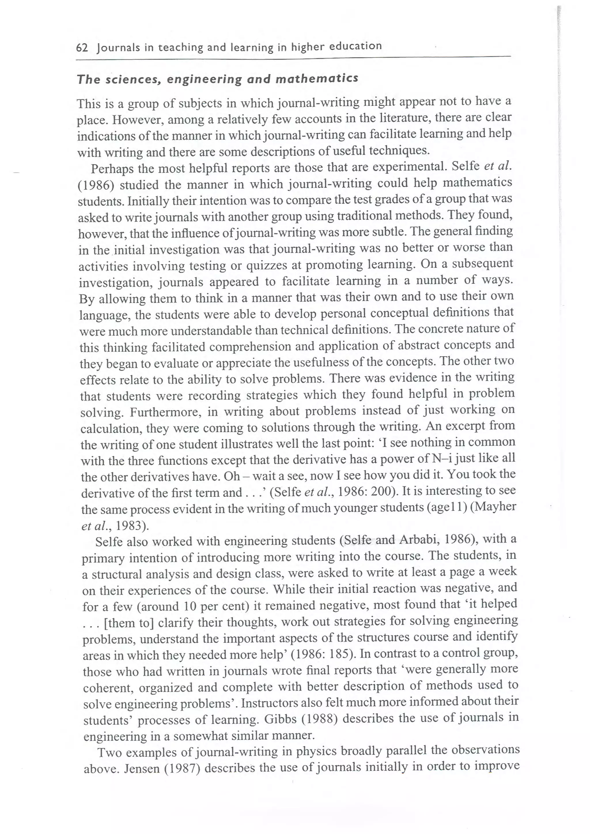 Learning journals completo