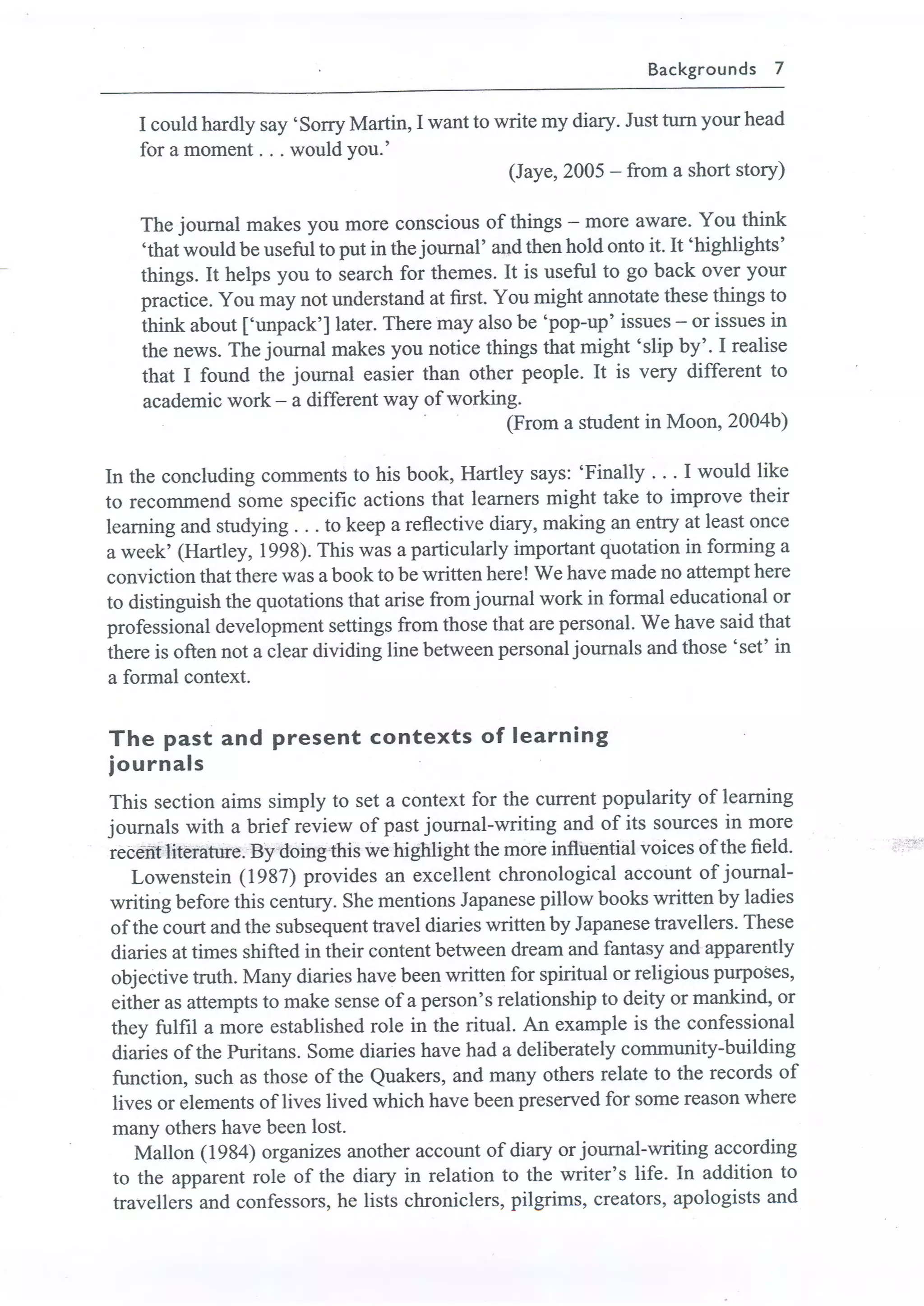 Learning journals completo