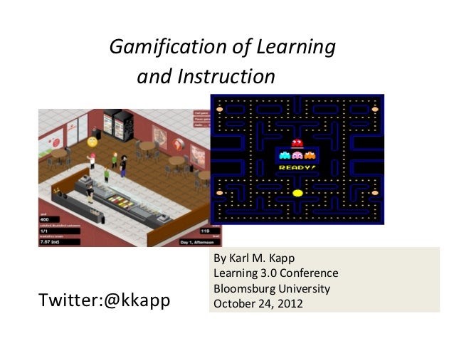 Learning 3.0 Training Magazine Presentation: Gamification Learning 3.0 Training Magazine Presentation: Gamification