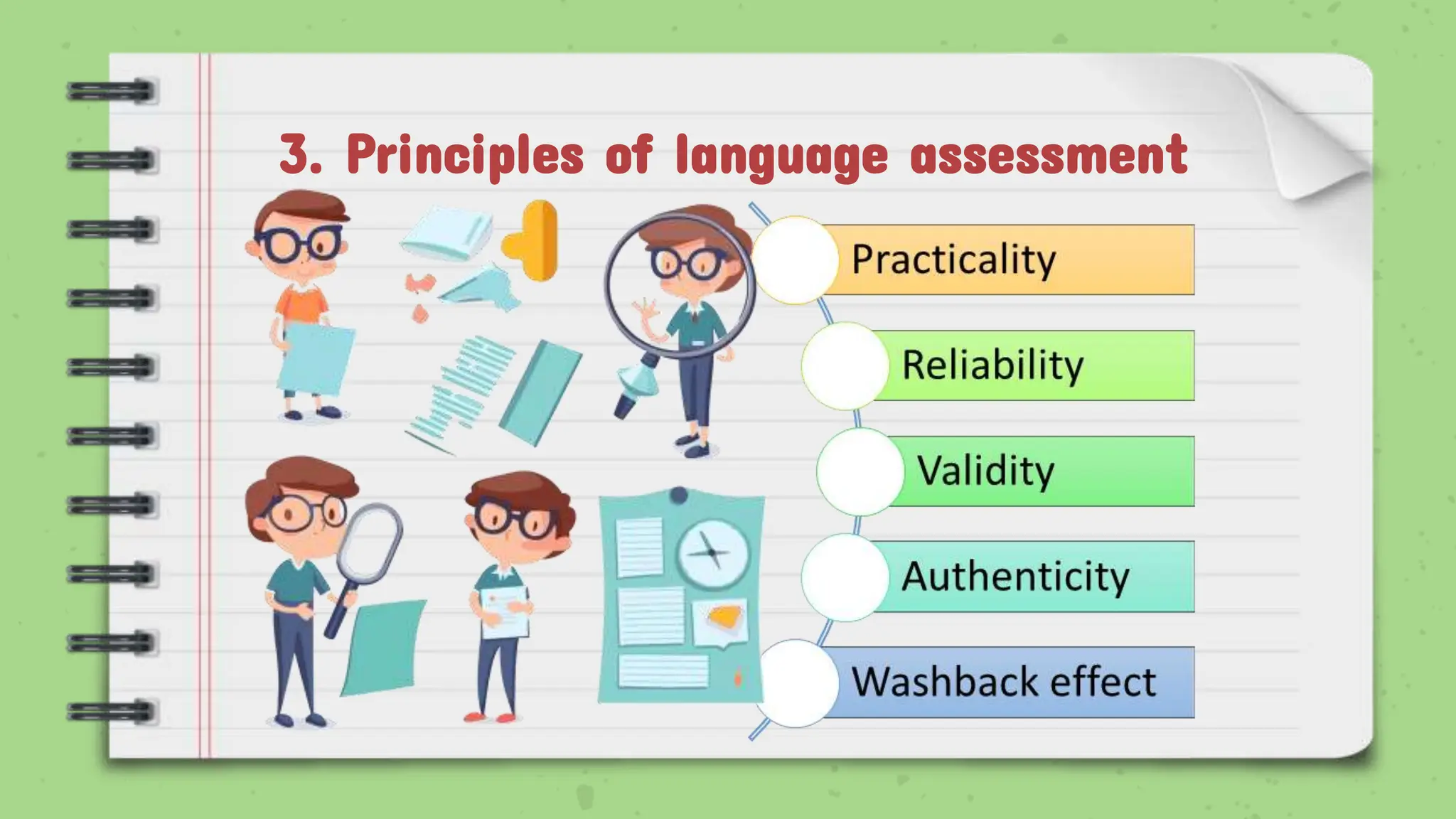 3. Principles of language assessment
 