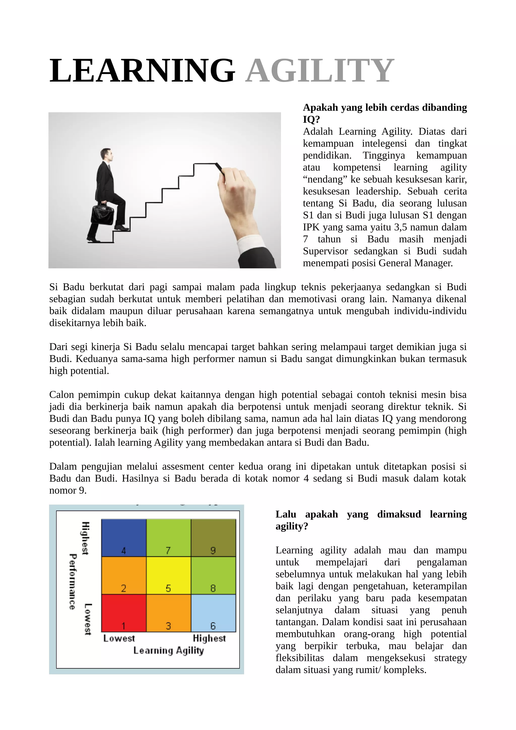 Learning agility bembi | PDF