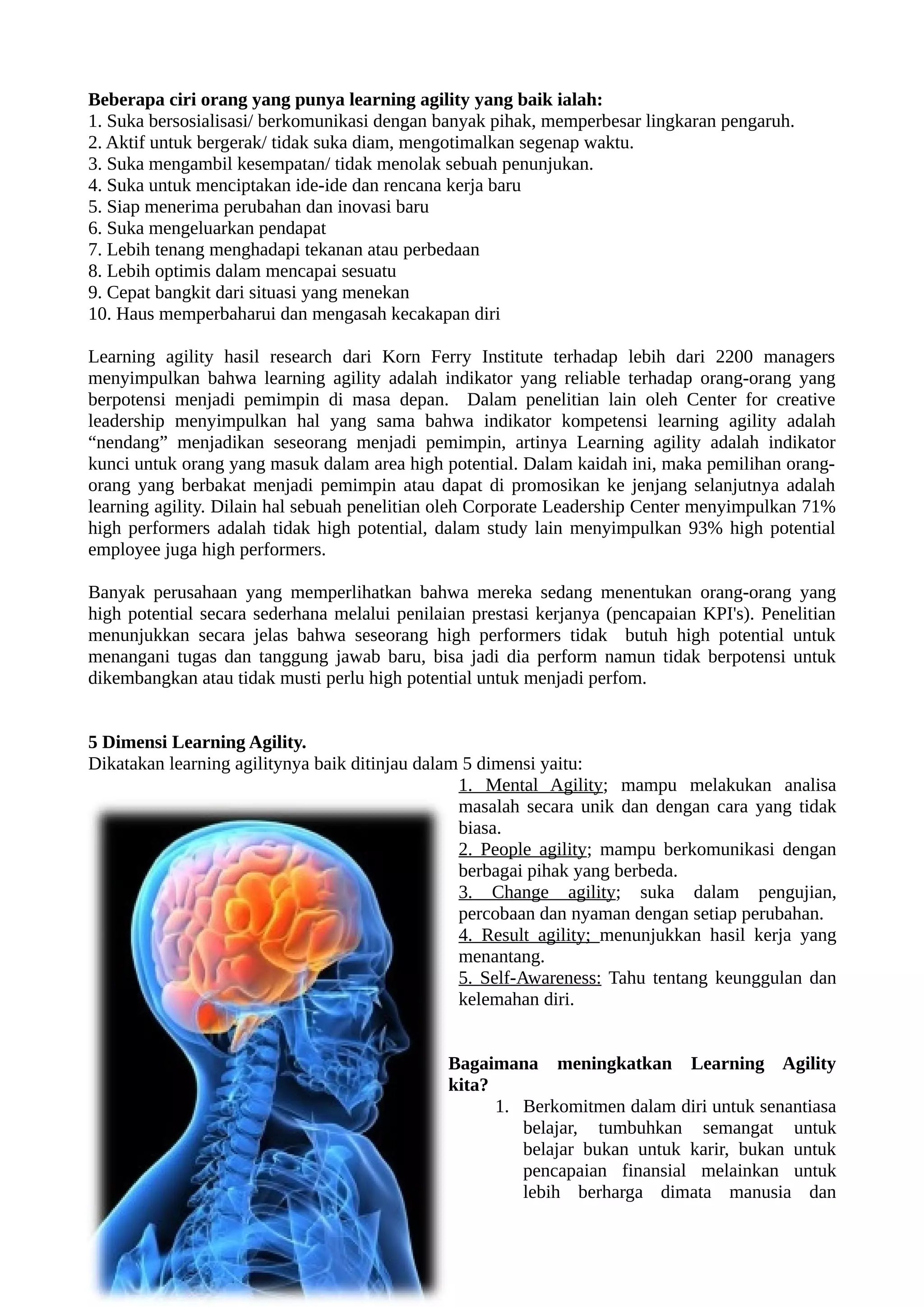 Learning agility bembi | PDF