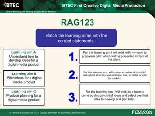 BTEC Creative Digital Media Production Unit 2 introduction | PPT