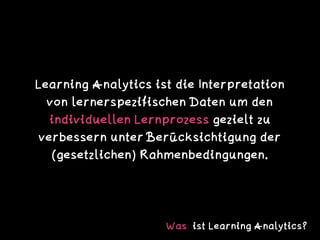 Was lernen wir von Learning Analytics? Slide 14