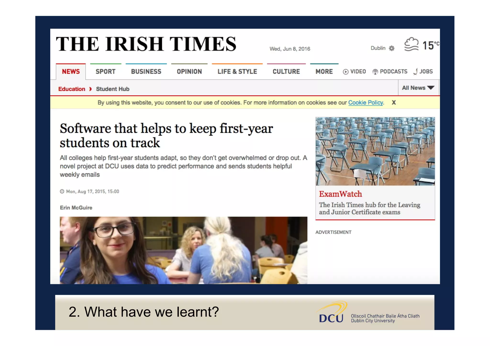 2. What have we learnt?
 